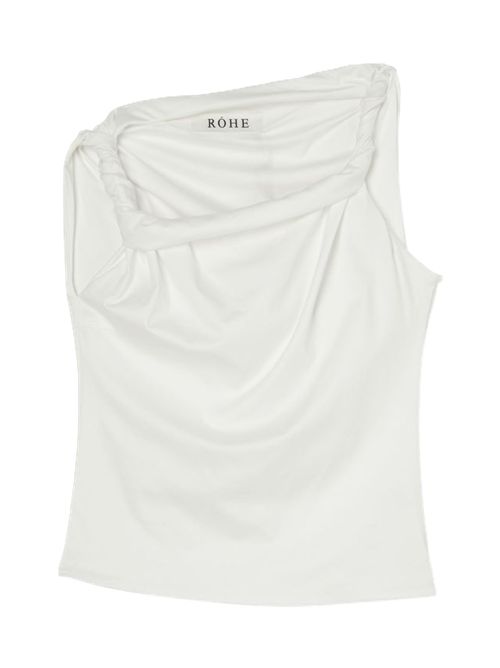 RóheTop Sculptural Cotton Silk Off White Róhe | 419-20-296112 OFF WHITE